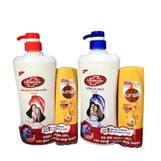 [ Mua 1 tặng 1] Dầu Gội Lifebuoy óng ả mềm mựơt 640g tặng dầu xả