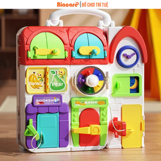 Ngôi nhà bận rộn cho bé từ 6 tháng tuổi, đồ chơi giáo dục sớm bảng bận rộn montessori