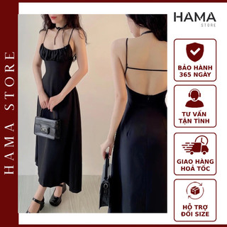 Đầm maxi dài nhúng ngực hở lưng