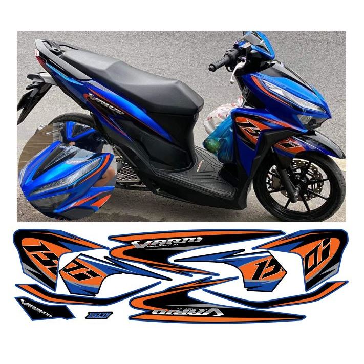 tem vario 150 xanh dương cam