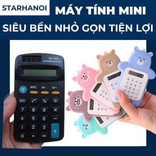 Máy tính cầm tay mini starhanoi máy tính bỏ túi 12 số năng lượng mặt trời M28