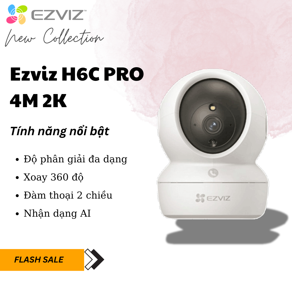 Camera ip wifi ezviz h6c g1 8M 4K siêu nét h6c pro 5M Quad HD (3K) và c6n Pro 3M bảo hành 2 năm | BigBuy360 - bigbuy360.vn