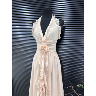👗 ĐẦM MAXI YẾM CỘT NƠ TAG HOA XẺ <ảnh thật ở cuối>