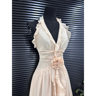 👗 ĐẦM MAXI YẾM CỘT NƠ TAG HOA XẺ <ảnh thật ở cuối>