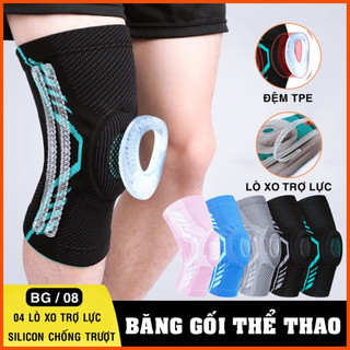 (01 ĐÔI) Bó Gối Thể Thao Bảo Vệ Đầu Gối Nam Nữ Tránh Chấn Thương Băng Gối Bóng Chuyền Bóng Rổ Đá Banh Chạy Bộ Tập Tạ Gym