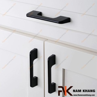 Tay nắm cửa tủ màu đen mờ NK260-D (Màu Đen Mờ)