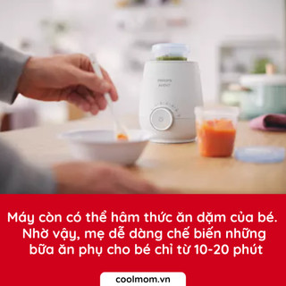 Máy hâm sữa và thức ăn siêu tốc Philips Avent SCF355.09