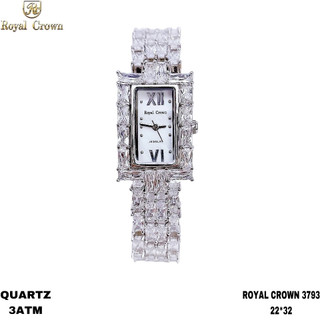 Đồng Hồ Nữ Chính Hãng Royal Crown 3612 Đá Bạc