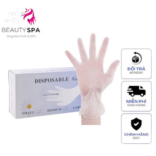 Hộp 50 Găng Tay Phun Xăm - Găng Tau Y Tế Không Bột