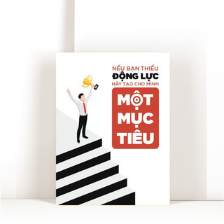 Tranh truyền động lực, cổ vũ hiện đại tone Pastel NEW2006 - C trang trí văn phòng, công ty.