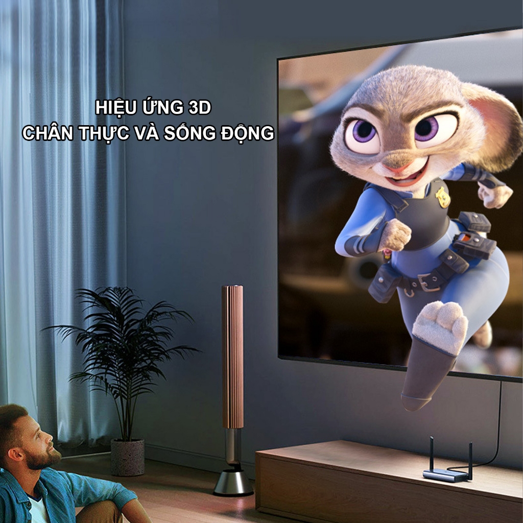 Cáp HDMI 2.0 đường truyền 4K/60HZ hỗ trợ 3D và full HD 1080p - Poermax HD01 | BigBuy360 - bigbuy360.vn