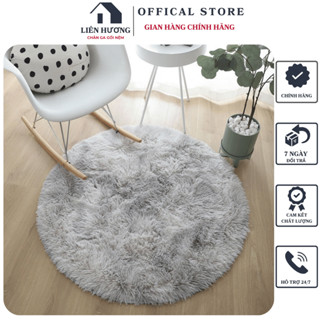 Thảm Lông Trải Sàn, Thảm Lông tròn Chụp Ảnh Sản Phẩm, Sợi Lông Dài Dầy Kích Thước 1M Sẵn số lượng lớn