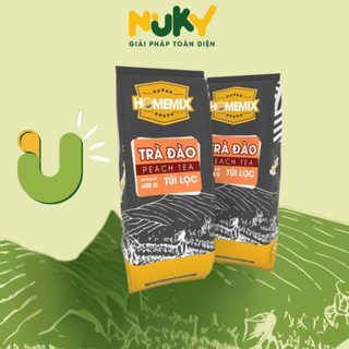 TRÀ ĐÀO TÚI LỌC 400g -HOMEMIX (40 túi × 10gr)
