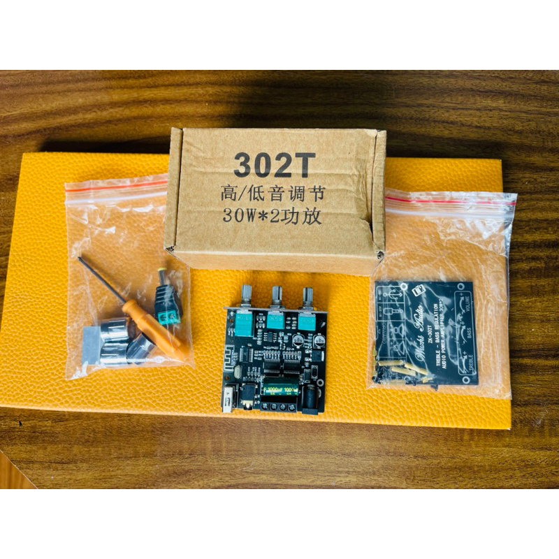Mạch khuếch đại âm thanh bluetooth 5.0 2x30W  Wuzhi ZK-302T, tặng 01 củ loa Clip 4 lỗi