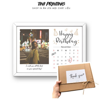  Khung ảnh thiết kế theo yêu cầu làm quà tặng kỷ niệm sinh nhật size A5 B6 in ảnh để bàn treo tường 