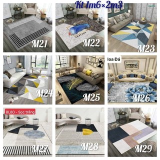 Thảm lót sàn cao cấp kt 1m6×2m3 - thảm lì bali, thảm 5d, thảm lót phòng ngủ, thảm lót phòng thờ ,thảm sunyshop