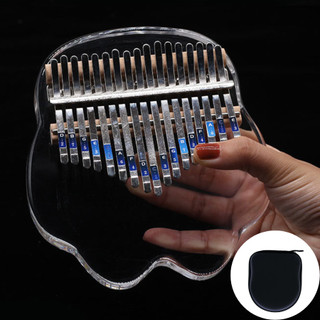 Đàn kalimba trong suốt 17 phím chĩnh hãng - Tặng pull phụ kiện