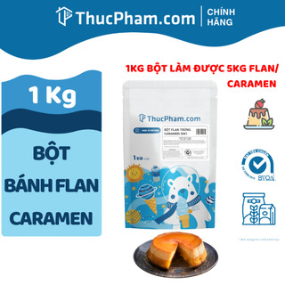 1Kg Bột Bánh Flan Trứng/Caramel 3in1 Pha Sẵn Không Cần Hấp - Dễ Nấu Tại Nhà - ThucPham.com