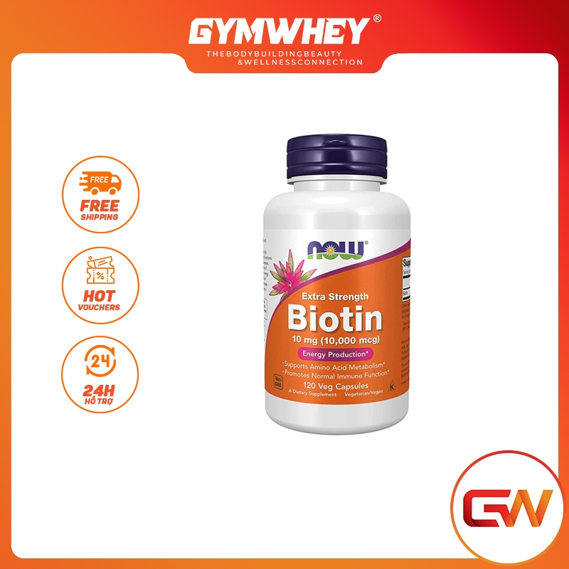 Now Vitamin B5, Biotin K ích Thí ch Mọc Tóc, Ngăn Rụng Tóc, Chắc Móng Từ Mỹ