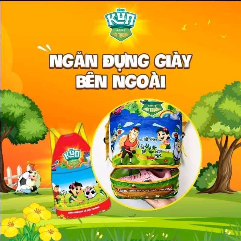 combo 2 Túi rút kun túi rút thể thao cho bé hàng khuyến mãi sữa kun
