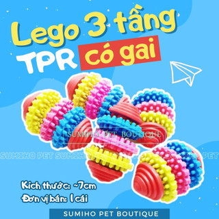 Đồ chơi tương tác với thú cưng Sumiho - Xương gặm Lego cao su