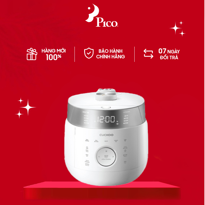 Nồi cơm áp suất cao tần 1.8 lít Cuckoo CRP-LHTR1009F/WHSIVNCV trắng