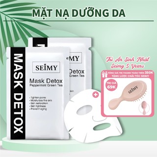 Mặt nạ dưỡng trắng Seimy - Mask Detox Peppermint Green Tea da căng bóng,dưỡng da cấp ẩm, phù hợp cho mọi loại da