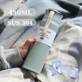 Bình nước giữ nhiệt think different thể tích 450ml giữ nóng,lạnh trên 10h, bình nước đựng nư