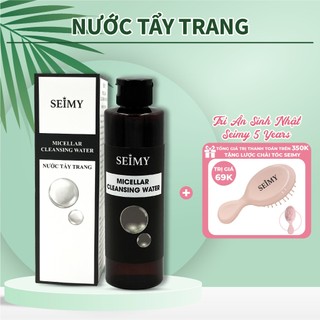 Nước tẩy trang Seimy - Micellar Cleansing Water làm sạch da, an toàn lành tính, căng bóng, trẻ hóa
