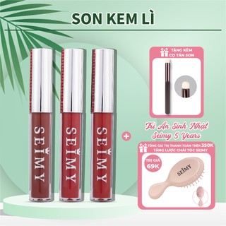 Son kem Seimy - Princess Lipstick Matte - Son lì không thấm nước, lành tính an toàn, không lem trôi