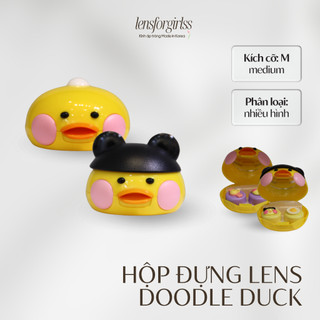 Hộp đựng lens DOODLE DUCK đáng yêu | Hộp dụng cụ đeo lens | LENSFORGIRLSS