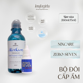  Các loại Bộ đôi làm sạch cấp ẩm NIXCARE NƯỚC NGÂM & NHỎ MẮT dành cho kính áp tròng | Combo phụ kiện ngâm và nhỏ mắt 