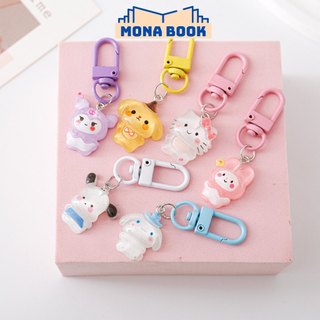 Móc khóa cute hình hoạt hình đáng yêu, móc chìa khóa treo balo, móc khóa điện thoại