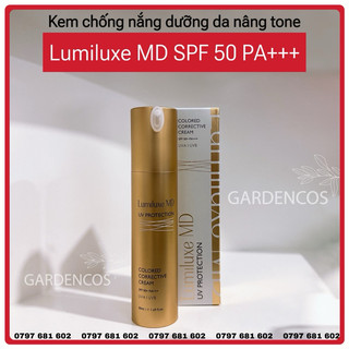 Kem chống nắng trang điểm và dưỡng trắng da Lumiluxe MD UV Protection SPF 50 PA+++ 50ml - Gardencos