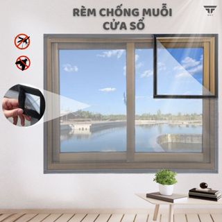 [ Giá Tốt ] Rèm lưới chống muỗi dán tường, Màn che cửa sổ chống bụi và côn trùng gây hại