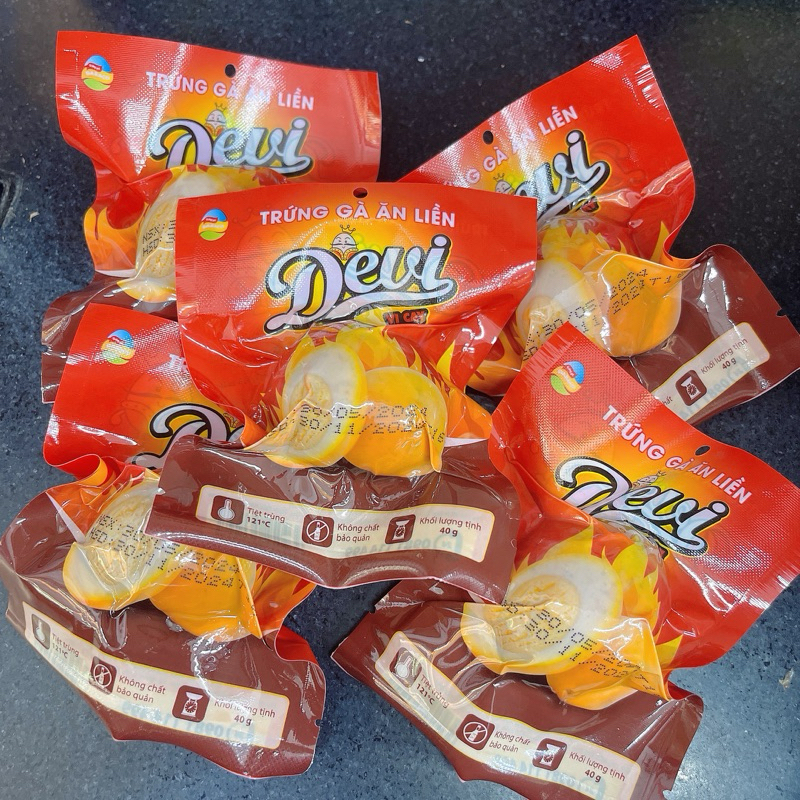 Trứng Gà Ăn Liền DEVI Vị Cay ( 40g x 5 quả )