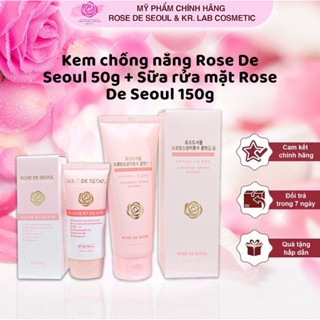Combo Kem chống nắng Rose de Seoul + Sữa rửa mặt Rose de Seoul