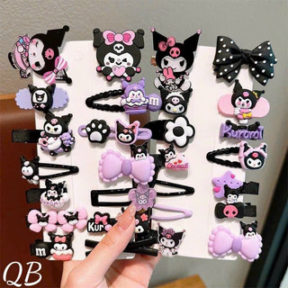 Bộ 14 Chiếc Dễ Thương Kuromi Kẹp Tóc Trẻ Em Bé Gái Hoạt Hình Cô Gái Kẹp Tóc Phụ Kiện Tóc