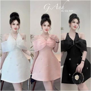 Đầm cổ yếm 55-90kg quỳnh như bigsize