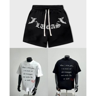 Bộ quần áo nam nữ Couple What is Love siêu đẹp, áo vải cotton kết hợp với quần chân cua cực thời thượng