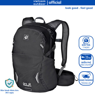 Balo Leo Núi Du Lịch JACK WOLFSKIN MOAB JAM 18 Có Đai Trợ Lực Kèm Áo Mưa Ngăn Chính Lớn Đại Lưng