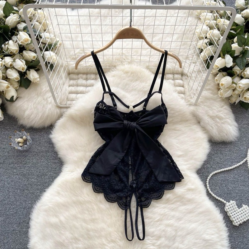 [SẴN] Body Suit Ren Sexy Gợi Cảm MS1542 xuyên thấu gợi cảm cho nữ phối nơ ngực  [CWEAR.SEXY_ĐỒ NGỦ & NỘI Y CAO CẤP] | BigBuy360 - bigbuy360.vn