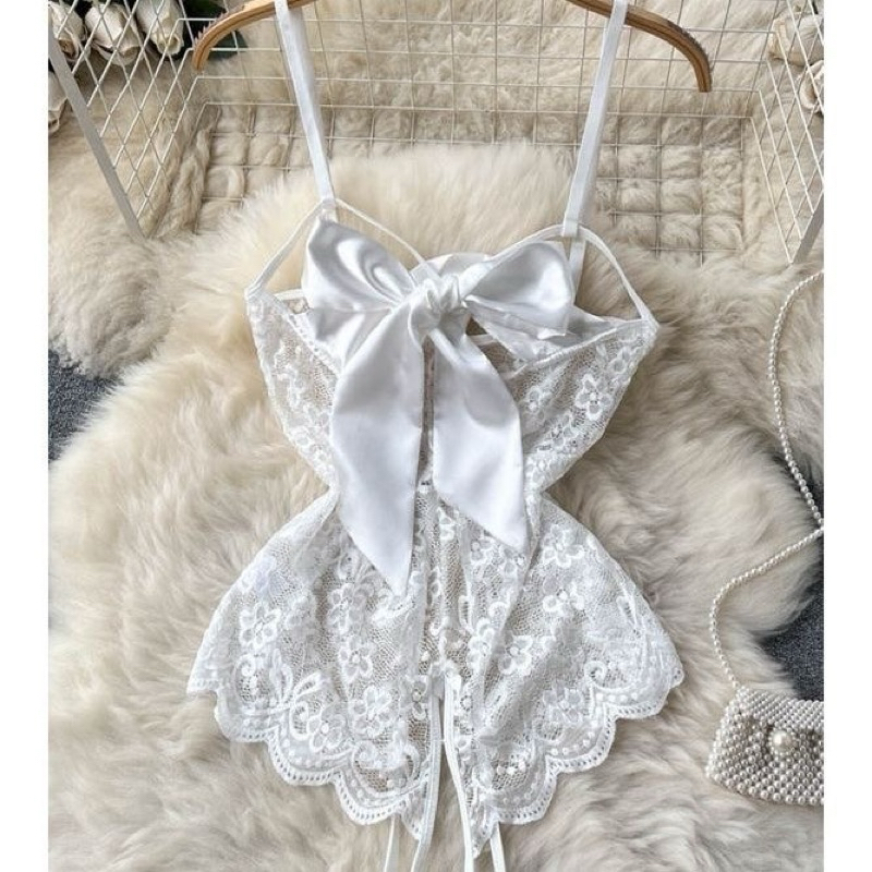 [SẴN] Body Suit Ren Sexy Gợi Cảm MS1542 xuyên thấu gợi cảm cho nữ phối nơ ngực  [CWEAR.SEXY_ĐỒ NGỦ & NỘI Y CAO CẤP] | BigBuy360 - bigbuy360.vn