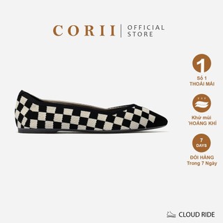 CORII - Giày Búp Bê Mũi Nhọn Happyride 3.0 Thời Trang và Thoải Mái Nhất - CR01PS2 Caro