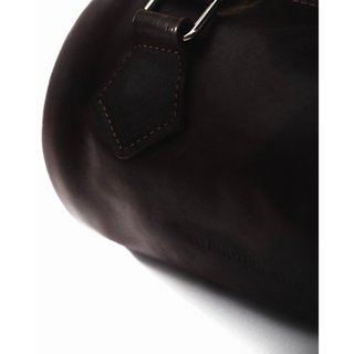 HYPNOTISM | BARREL LEATHER BAG - Túi da bò dáng tròn đeo chéo nam nữ streetwear form nhỏ gọn