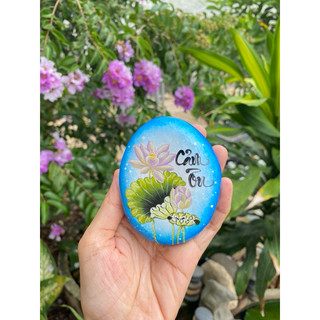 Hòn đá biết ơn hoa sen mẫu Cảm Ơn