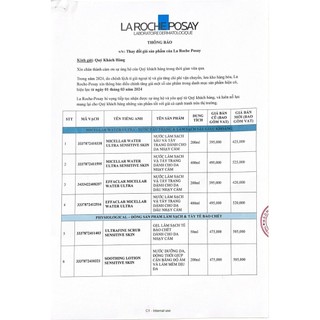 Sữa rửa mặt dạng gel La Roche-Posay