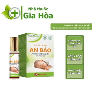 An Bảo - Dung dịch thảo dược giúp giảm sưng đỏ do muỗi đốt, côn trùng cắn, mụn nhọt ở trẻ em (An toàn cho trẻ sơ sinh)