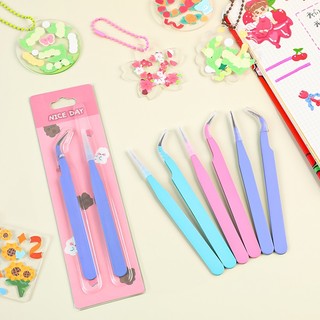 Bộ 2 Nhíp Đầu Thẳng Và Cong