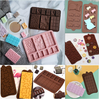 HCM-Khuôn Silicon Làm Thanh Socola, Miếng Chocolate Đủ Mẫu